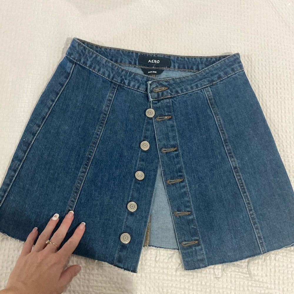 Aero blue jean jean skirt!!!
